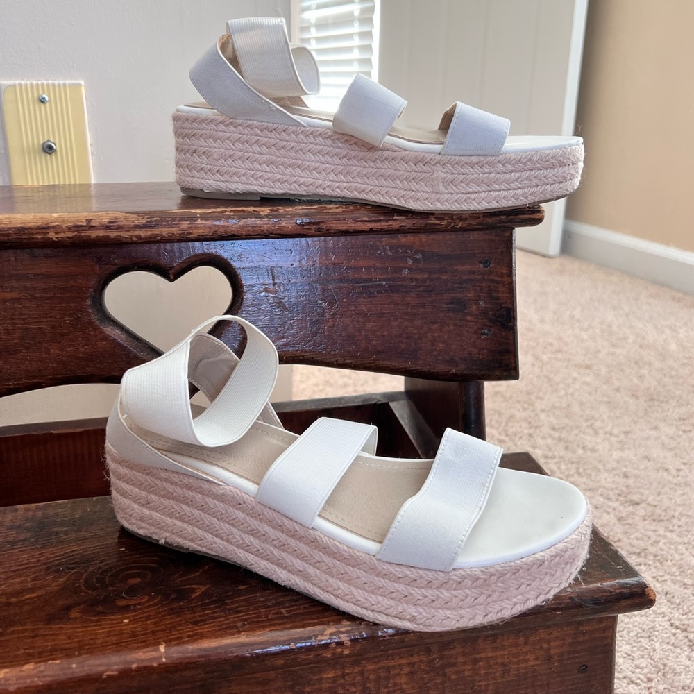 White platform Sandals